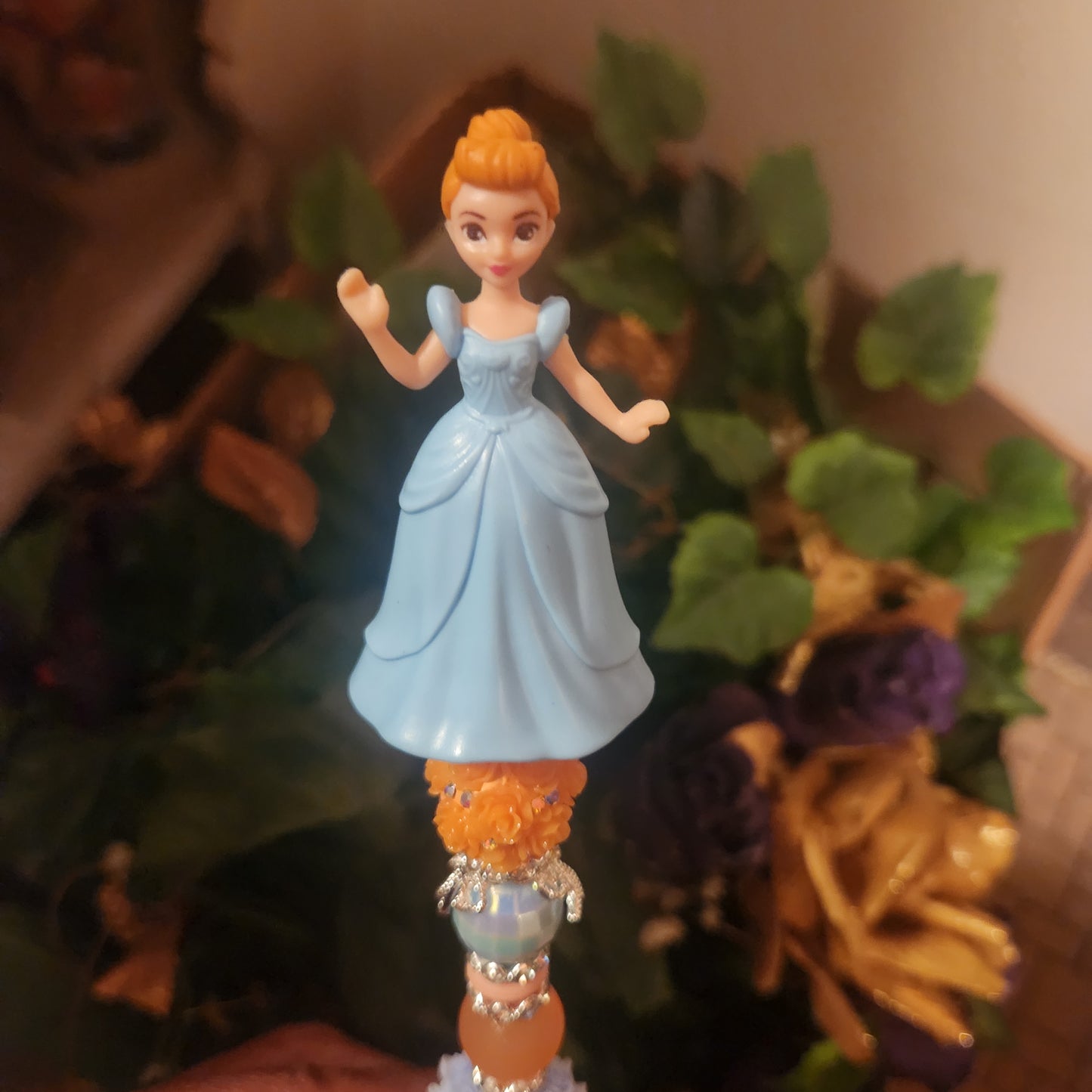 Cinderella Silver Rhinestone Pen (Premade)
