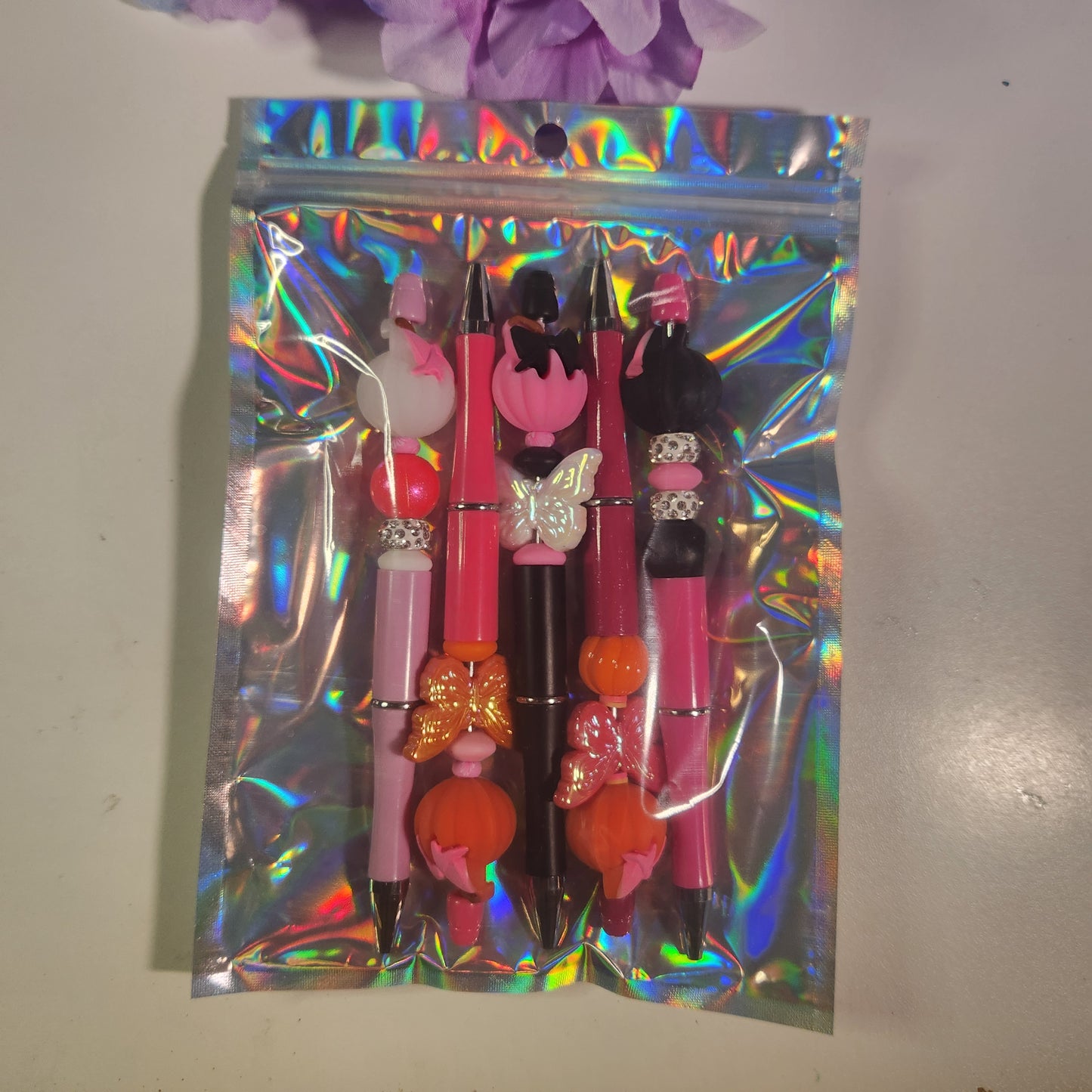 Pen Pack 5 Pumpkin Bow Head (#436)