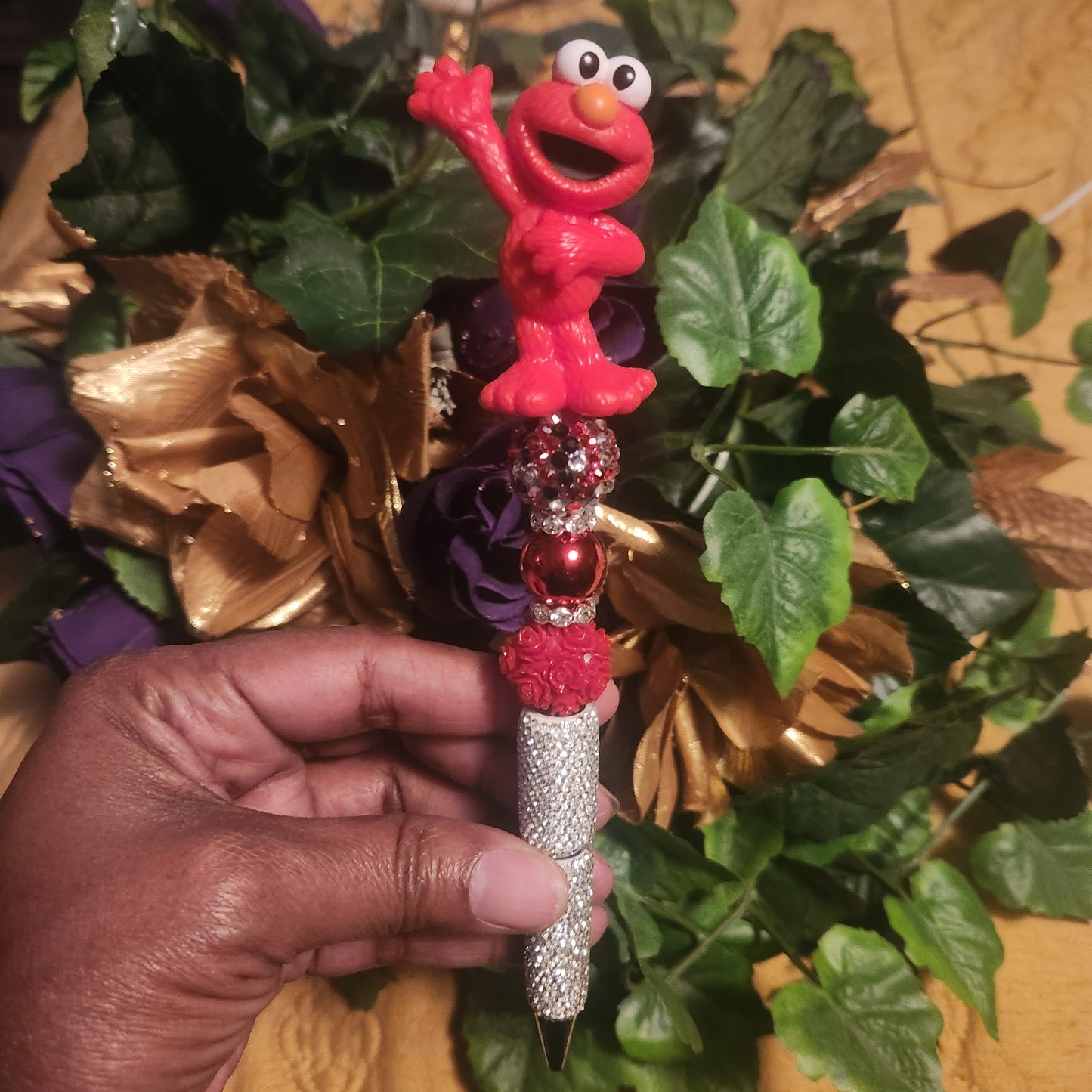 Sesame Street Elmo Silver Rhinestone Pen