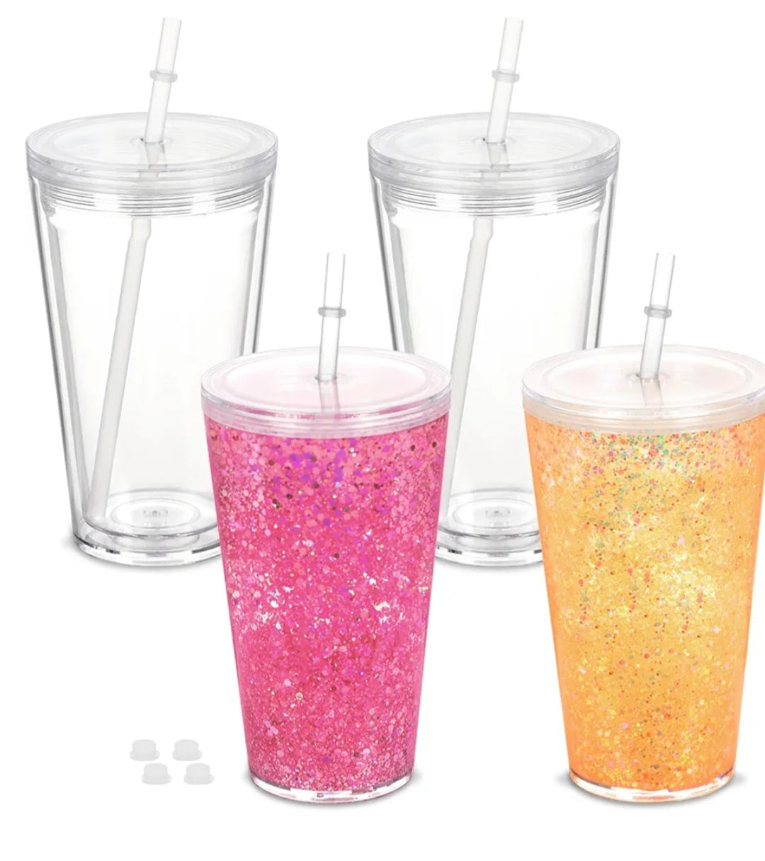 Snow Globe 24oz Acrylic Tumbler