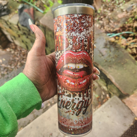 Peekaboo Sublimation Snowglobe Bad Bitch Energy 20oz