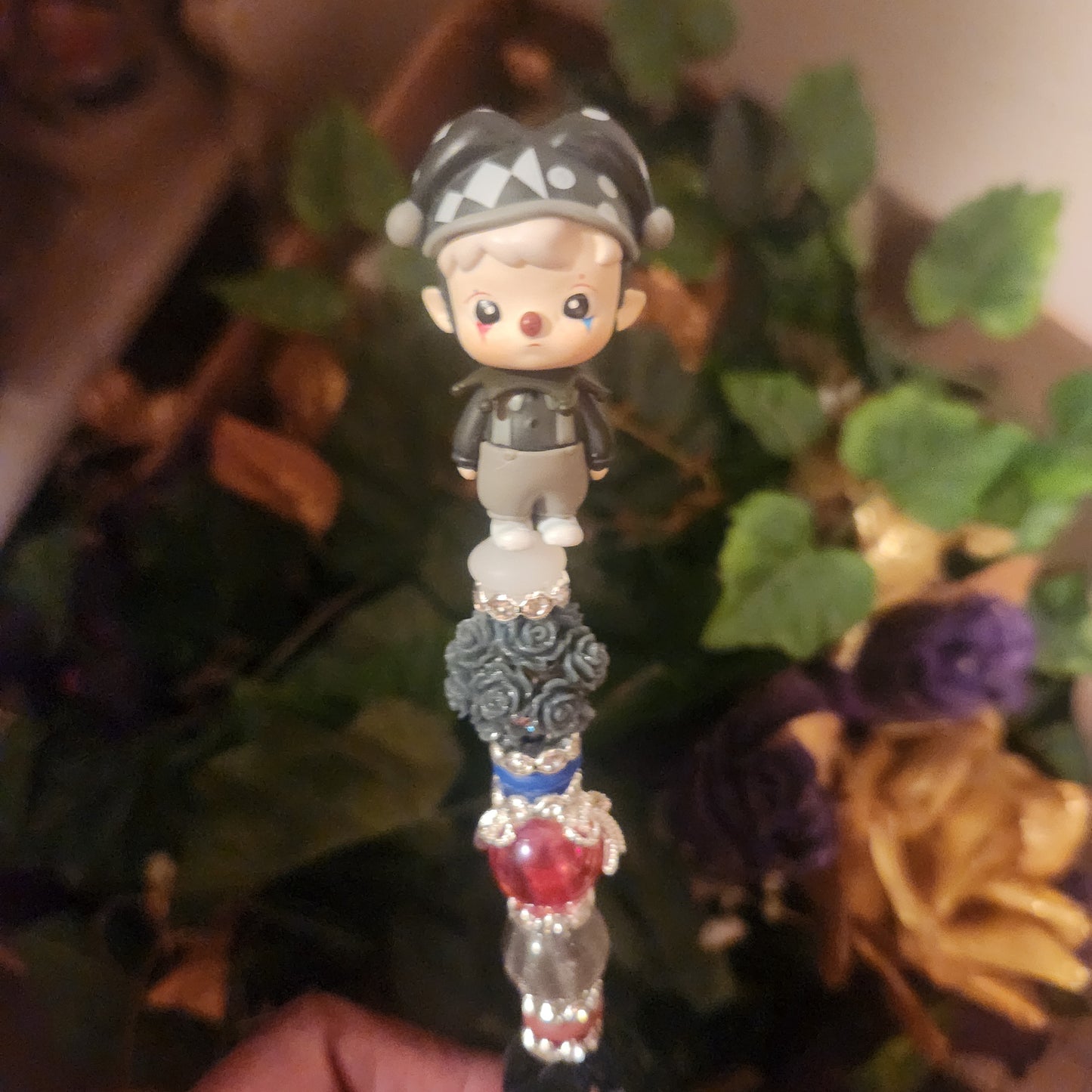 Miko Silver Rhinestone Pen (Premade)