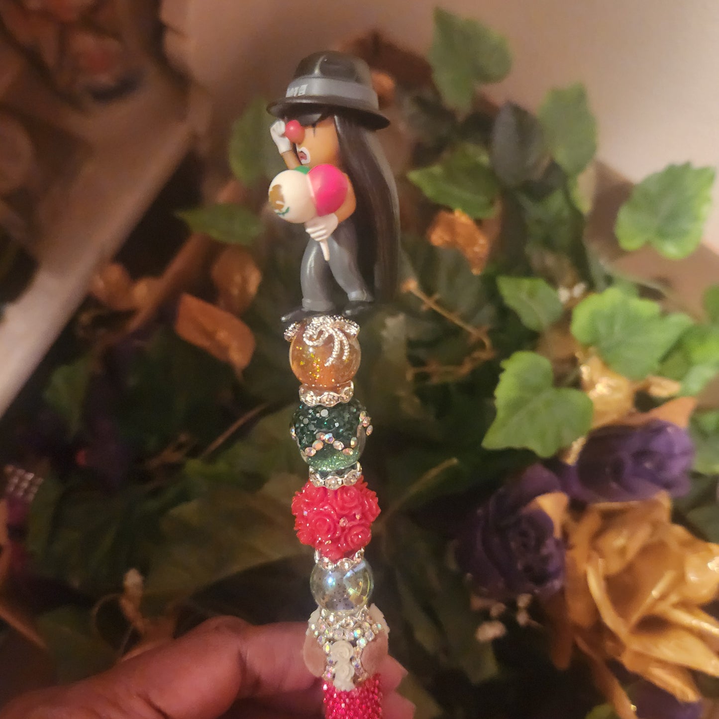 Homies Chola Red Rhinestone Pen (Premade)