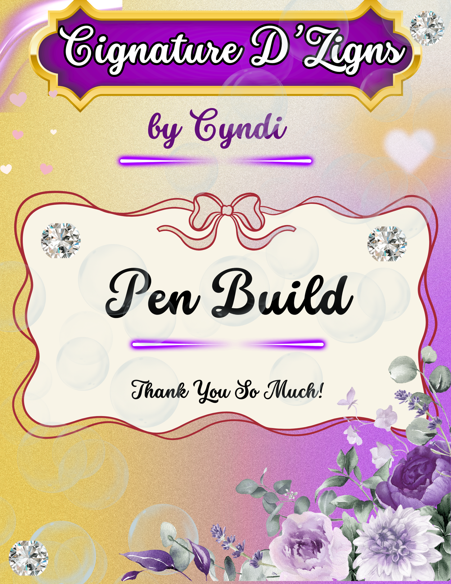 Custom Pen Builds (Live Only)