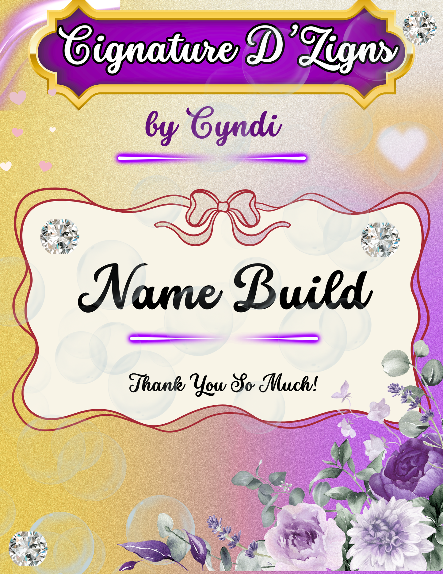 Custom Name Pen Builds (Live Only)